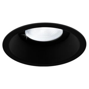 Spot encastrable Arezzo rond noir IP54 profond avec ressorts de serrage