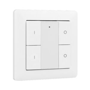 Commande murale sans fil Zigbee 2 zones