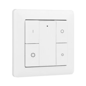 Commande murale sans fil Zigbee 1 zone avec dim séparément 