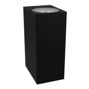 Applique murale Kubbe 2 up and down noir IP44 GU10