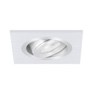 Spot LED encastrable Alba carré 3W 2700K aluminium IP65 dimmable orientable