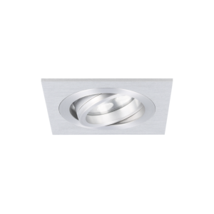 Spot LED encastrable Lecco carré 5W 2700K aluminium IP65 dimmable orientable