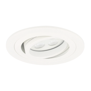 Spot LED encastrable Montella rond 5W 2700K blanc IP65 dimmable orientable