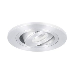 Spot LED encastrable Monza extra plat rond 3W 2700K aluminium IP65 dimmable orientable