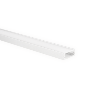 Profilé ruban LED Felita blanc extra plat 1m avec couvercle opaque