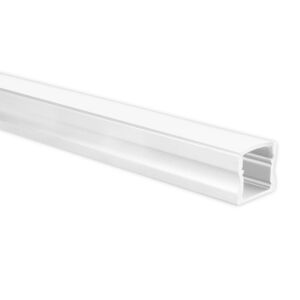 Profilé ruban LED Potenza blanc haut 1m avec couvercle opaque