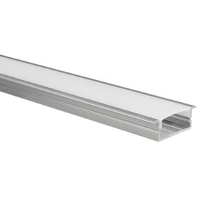 Profilé ruban LED Marconia aluminium large 1m avec couvercle opaque