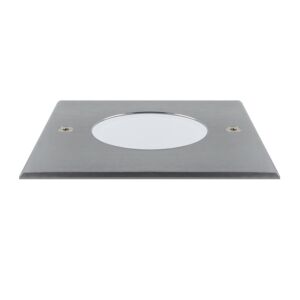 Spot au sol Alexis GU10 inox IP67 carré opaque