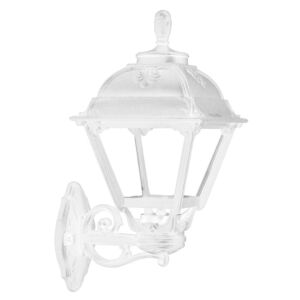 Lanterne extérieure murale Cefa blanc verre transparent E27 IP55