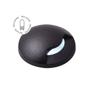 Spot au sol Aldo 1 G9 noir IP67 rond ampoule incluse 1,7W 3000k
