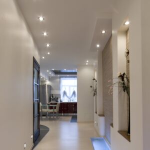 Spot en saillie Rivello rond chrome