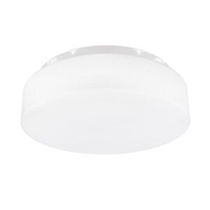Plafonnier LED Pravia rond 25 cm IP44 verre