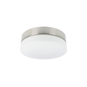 Plafonnier LED Palma rond 28,5 cm IP44 verre