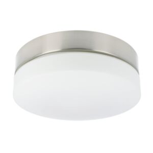 Plafonnier LED Palma rond 28,5 cm IP44 verre