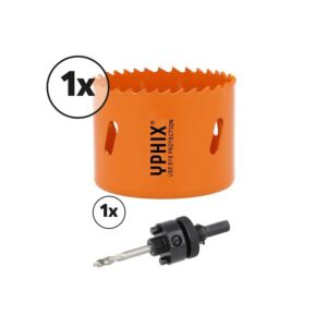 Scie-cloche HSS bimétal 64mm avec adaptateur 7/16''