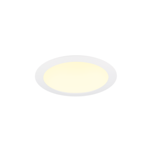 Plafonnier LED 24cm blanc encastrable 14W 2900K IP44 dimmable
