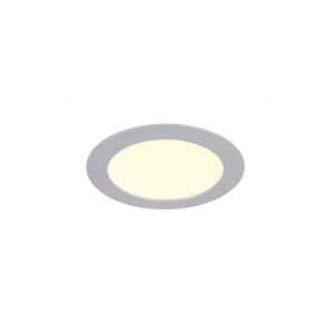 Plafonnier LED 18cm aluminium encastrable 11W 2900K IP44 dimmable