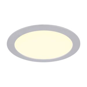 Plafonnier LED 24cm aluminium encastrable 14W 2900K IP44 dimmable
