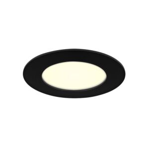 Plafonnier LED Premium Line 12cm noir 9W 3000K IP44 dimmable