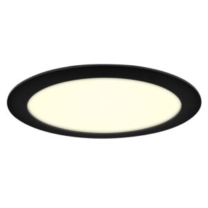 Plafonnier LED Premium Line 24cm noir 15W 3000K IP44 dimmable