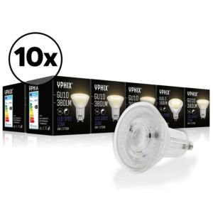 Ampoule LED GU10 Izar Pack de 10 36° 4,7W 2700K dimmable