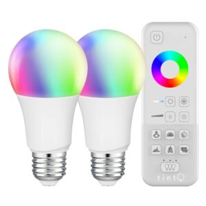 Ampoule LED Connectée E27 Kit de démarrage tint A60 9,5W RGB dimmable avec Télécommande