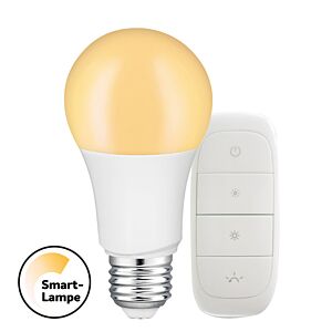 Ampoule LED Connectée E27 Kit variateur tint A60 9W 2700K dimmable avec Télécommande