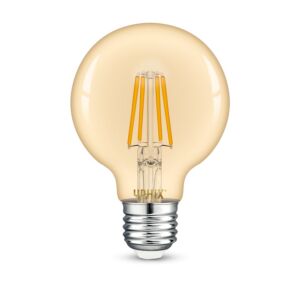 Ampoule LED filament E27 Atlas G80 ambré 4,5W 2200K dimmable
