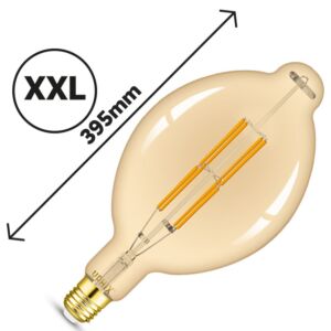 Ampoule LED filament E27 XXL 8W 2200K dimmable ambré