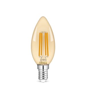 Ampoule LED E14 flamme filament Atlas gold 4,5W 2200K dimmable