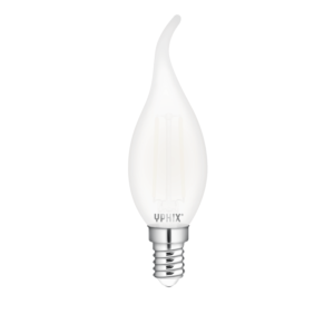 Ampoule LED filament E14 flamme Polaris BA35 opaque 2,5W 2700K