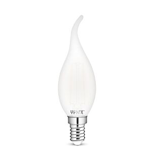 Ampoule LED E14 flamme Atlas blanc laiteux C35 2,5W 2700K dimmable