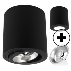 Roma Ronde orientable + GU10 Pegasi AR111 12W 2700K dimmable