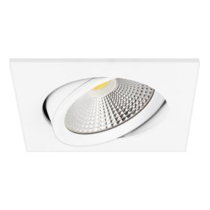 Spot LED Encastrable Eleanora carré en blanc 6W dim to warm 2000K-3000K et Driver inclus IP44