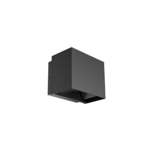 Applique murale Twingo noir 10W 3000K avec angle d'éclairage réglable IP65