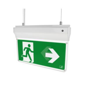 Bloc de secours LED Eagle 3-en-1 2,5w auto-test & pictogramme d'itinéraire d'évacuation gauche et droite