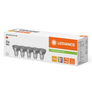 Ampoule LED GU10 Performance 5-Pack 36° 4,5W 2700K Dimmable