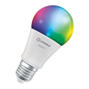 Smart+ E27 RGB A60 Lampe Connectée 9W + Blanc Réglable 2700–6500K – WiFi App – Dimmable – Compatible Matter Alexa, Google Home & Apple Home