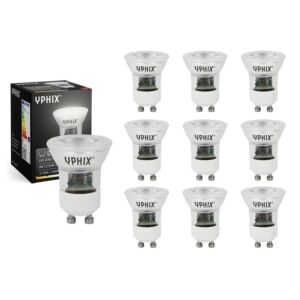 Lot de 10 spots LED GU10 MR11 Izar 3W 2700K 38° dimmable