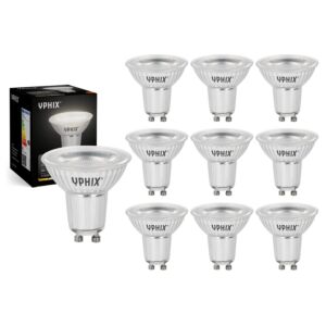 Lot de 10 Spots LED GU10 MR16 Izar 6W 2700K 38° dimmable