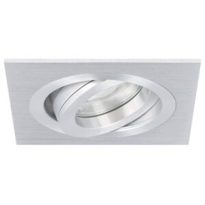 Spot LED encastrable Cantello carré 7W 2700K aluminium IP65 dimmable orientable