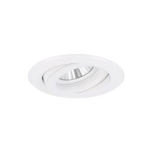 Spot encastrable Verona rond blanc orientable avec ressorts de serrage