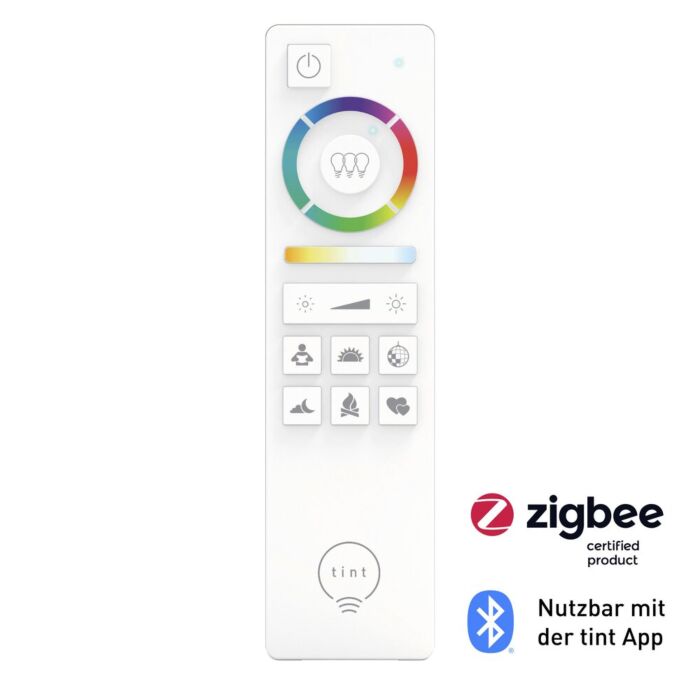 Télécommande LED Connectée Tint Blanche | Zigbee 3.0 | Bluetooth | Pour Éclairage Connecté