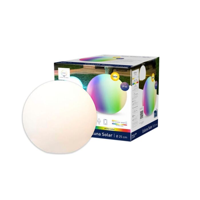 Boule lumineuse LED Connectée Calluna Solar RGBW Tint 25cm