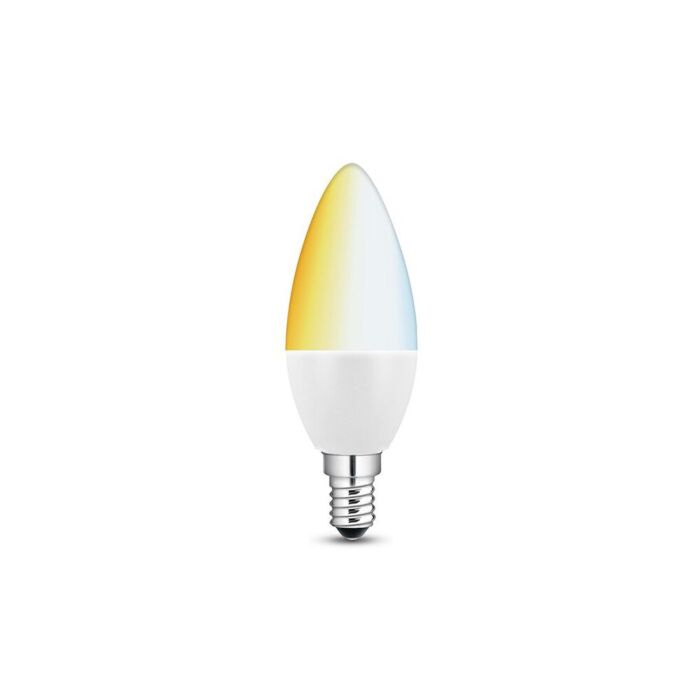 Ampoule LED connectée E14 flamme 5,8W tons blancs
