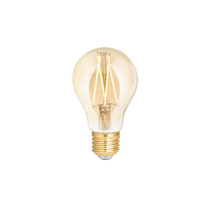 Ampoule LED connectée WiZ Wifi E27 filament ambré A60 6,5W 2000-4500K