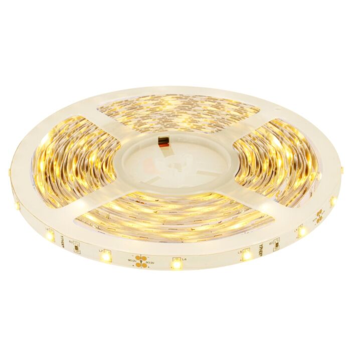 Ruban LED 5m 12V 3000K IP20 150 SMD 3528 LEDS