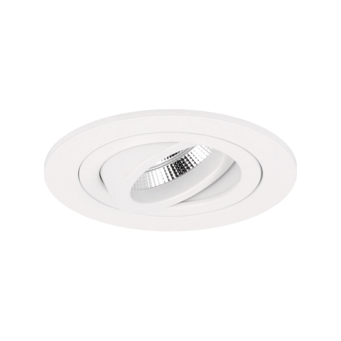 Spot encastrable mini Venezia MR11 rond blanc orientable
