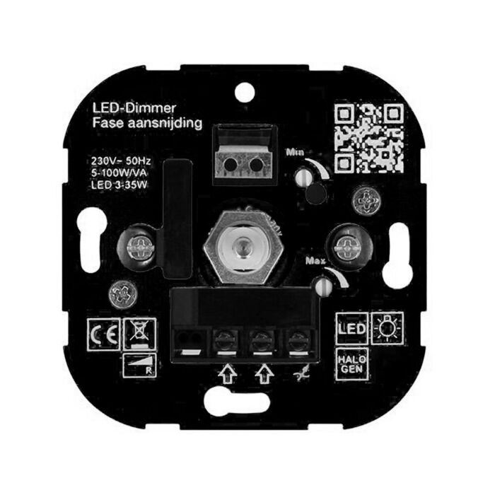 Variateur LED 3-35W T37 encastrable 230V coupure de phase ascendante