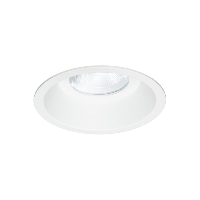 Spot encastrable Arezzo rond blanc IP54 profond avec ressorts de serrage